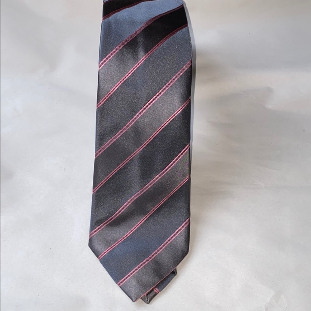 Brioni- Gray/Pink Tie